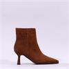 Pedro Anton Goldie High Heel Ankle Boot - Tobacco Suede